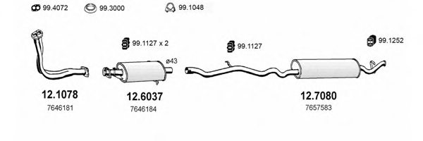 ASSO ART0655 Exhaust System